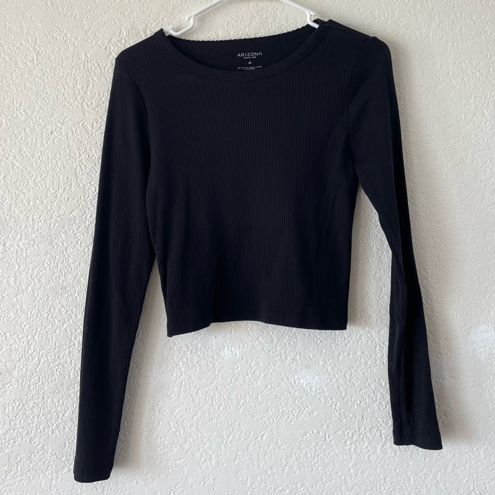 Arizona Jean Company | Juniors Black Long Sleeve Tee | Size M